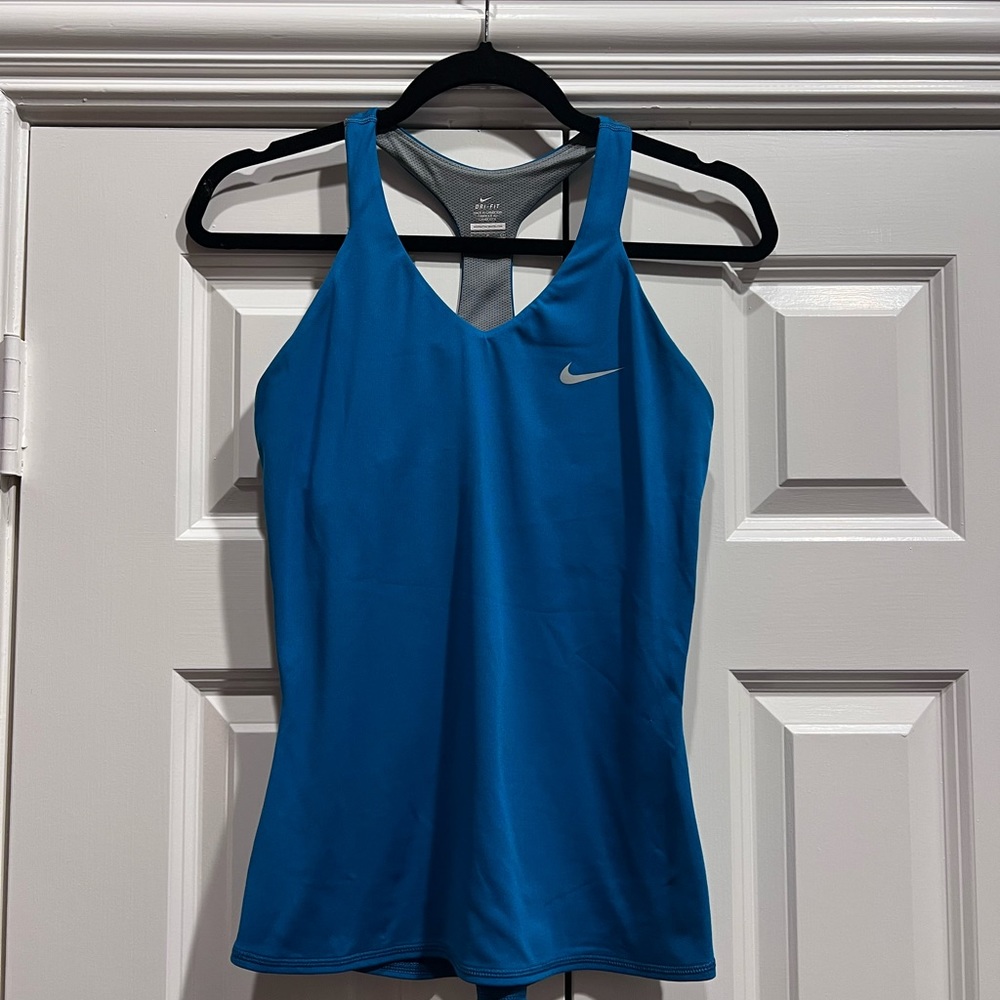 Nike Dri Fit Tank Blue Size Small